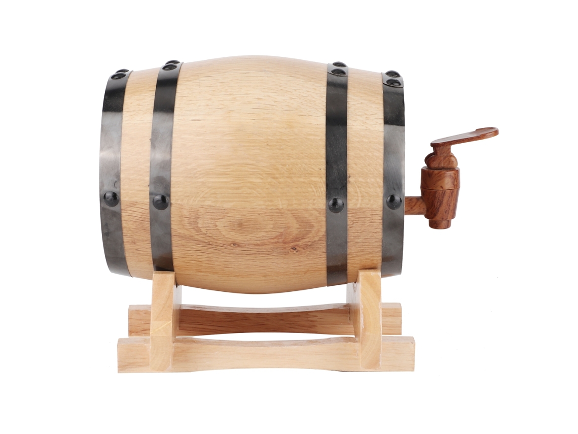 Barril De Roble Portátil De 1 Litro Para Elaboración Casera De Cerveza - Accesorios Para Cervecería