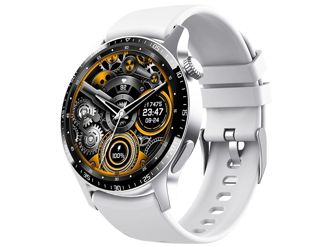 Reloj inteligente F207 de silicona gris plateado para bicicleta eléctrica