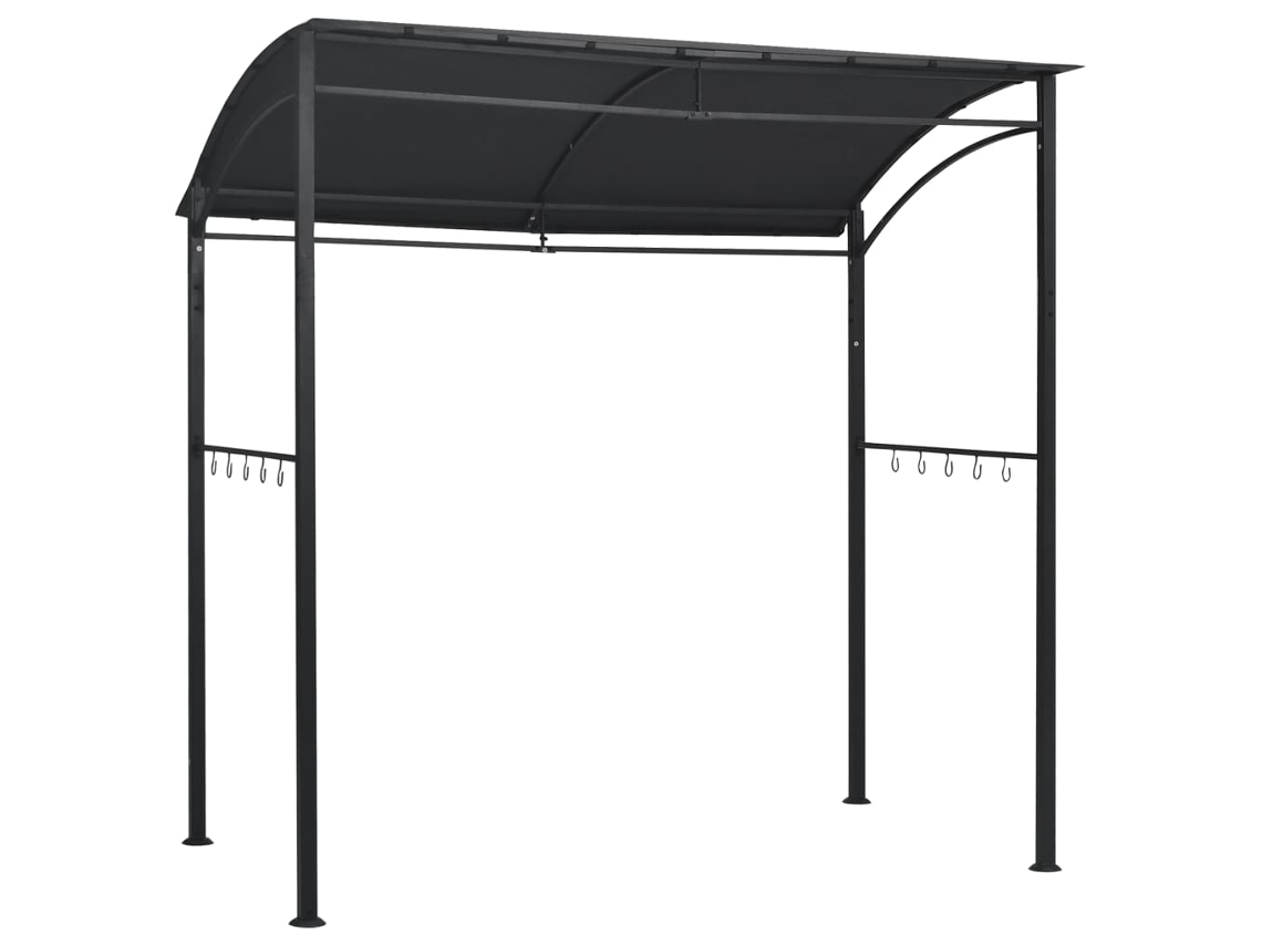 Cenador de barbacoa VIDAXL Antracita Acero (215x150x220 cm)