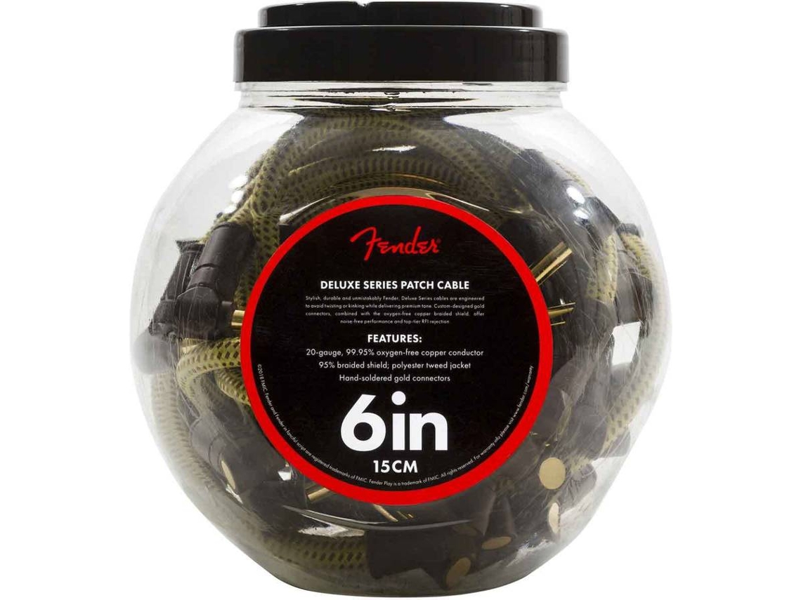 Cable Patch FENDER Deluxe Series Tweed (0,15 m)