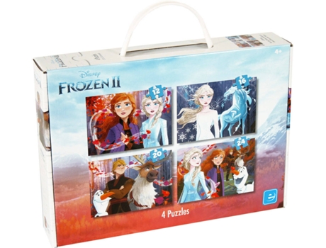 Puzzle DISNEY Maleta Frozen Ii 4 En 1 (Edad Mínima: 3 Años - 24 Piezas)