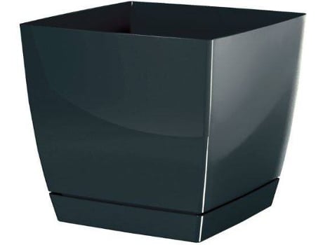Maceta PROSPERPLAST Coubi Square P (Negro - 13.5 x 13.5 x 12.4 cm)