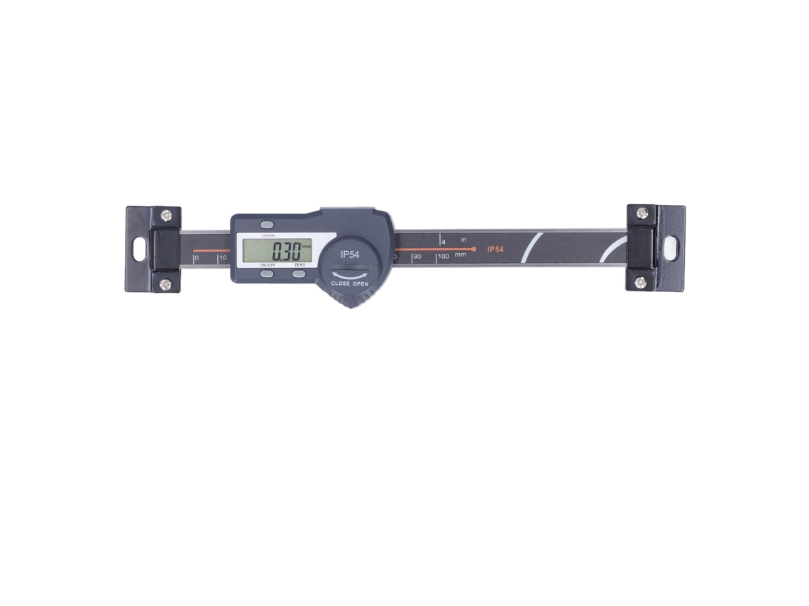 Calibrador Horizontal Digital Con Pantalla Lcd, Protección Ip54 Y Función De Puesta A Cero, Rango De 0 A 100 Mm, Acero Inoxidable.