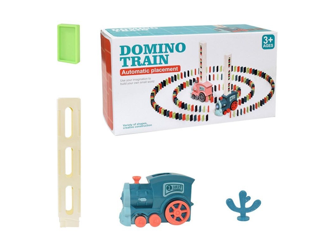 Tren Automático De Dominó - Juego Eléctrico De 60/80/100 Piezas Para Niños Y Niñas.