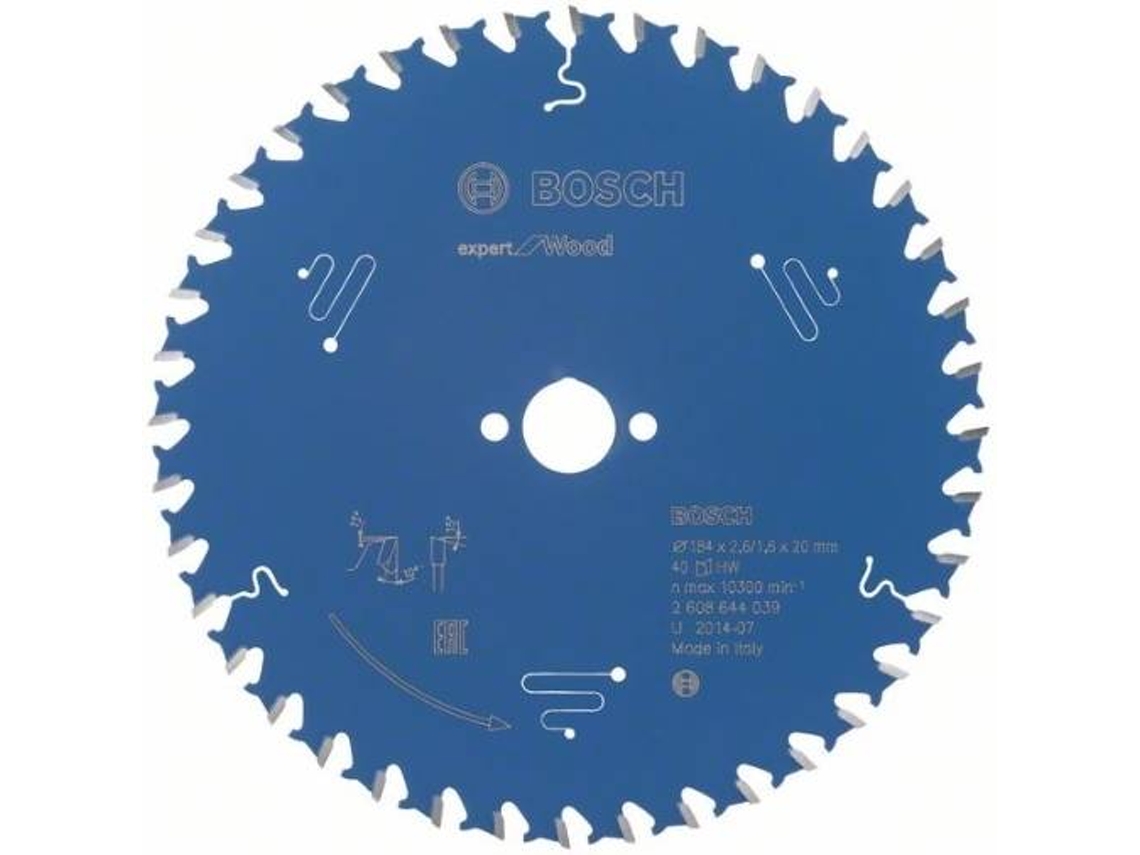 Disco de Sierra Circular BOSCH Expert para Madera 184x20x2.6 mm - 40