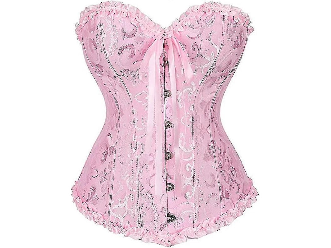 Top Corsé De Mujer Con Tirantes Finos Y Sujetador Con Varillas De Plástico S202412243960