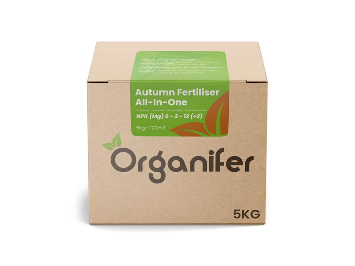 Fertilizante de Otoño Todo-en-Uno (5 kg – para 100 m2) - Organifer