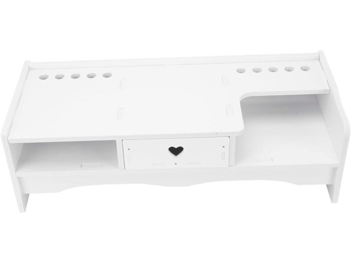 1pièce Soporte Élevé Para Pantalla Ordenador Con Rangement A Tiroir Meuble De Oficina Pratique