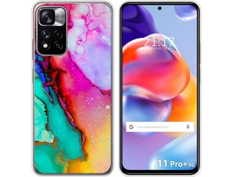 Carcasa para Xiaomi Redmi Note 11 Pro+ Plus 5G TUMUNDOSMARTPHONE Dibujos Mármol 15 Multicolor