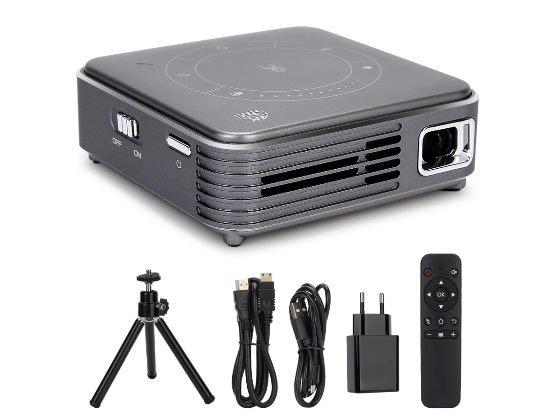 Proyector de bolsillo con decodificación 4k y reproducción multimedia