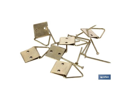 Blíster de 10 uds. cuelgacuadros 10 x 10 mm venta unitaria