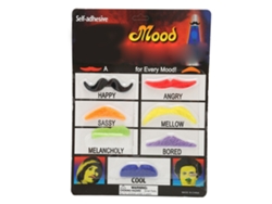 2026 Conjunto de 7 Bigodes Postiços Autoadesivos de Pelo Macio para Festas de Halloween e Fantasias Festivas