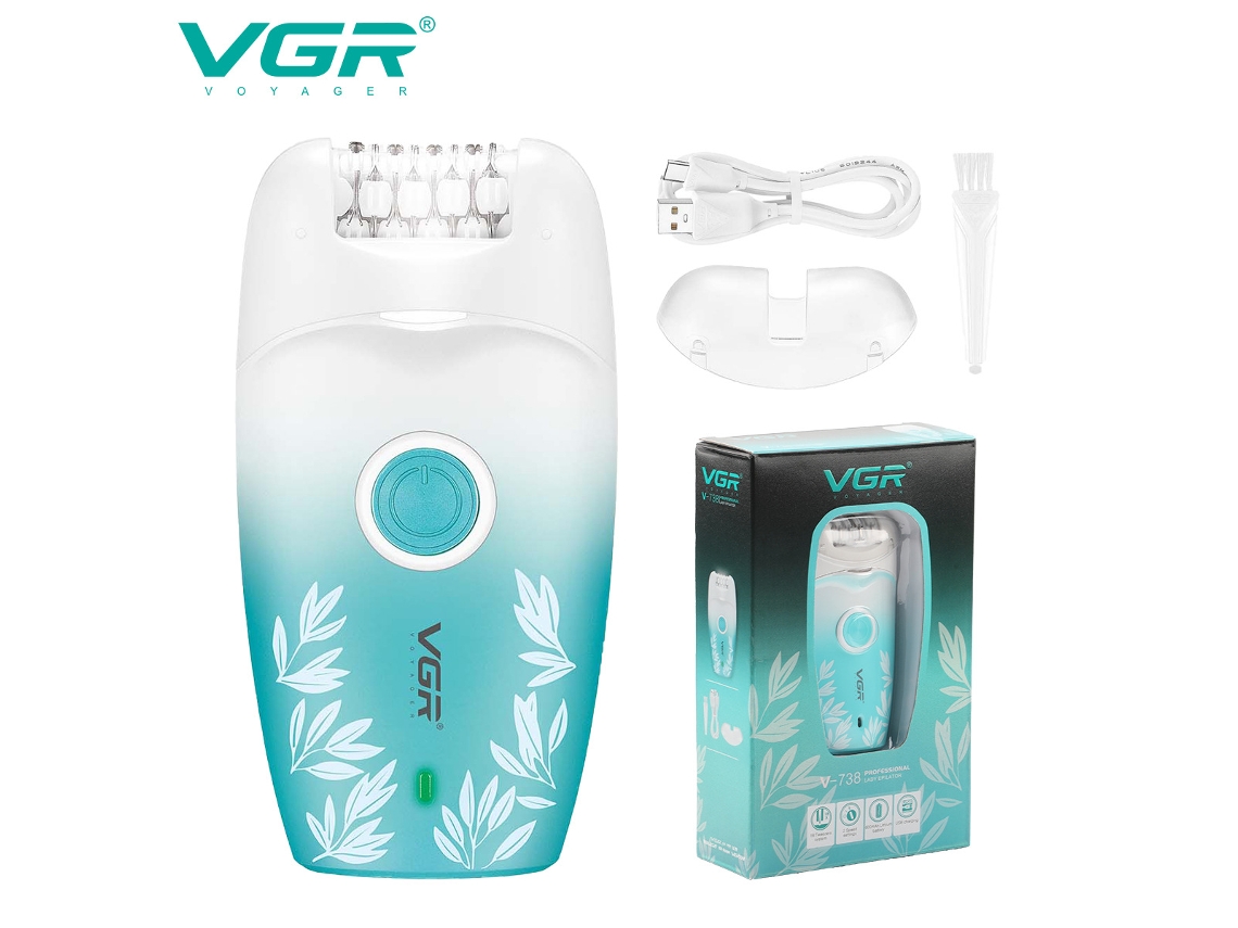 Dispositivo eléctrico recargable de depilación MDUG para mujeres (verde)
