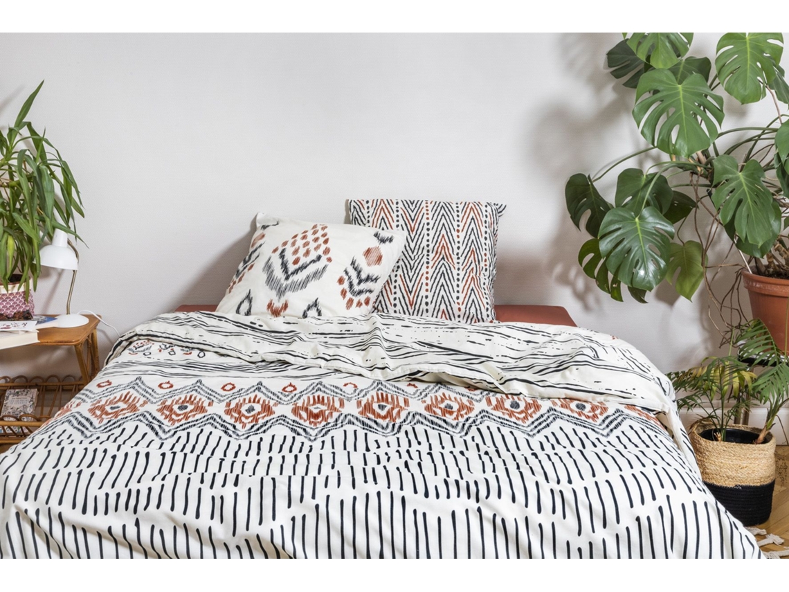 Juego de cama étnico Papillon de Leffet de 140 x 200 cm