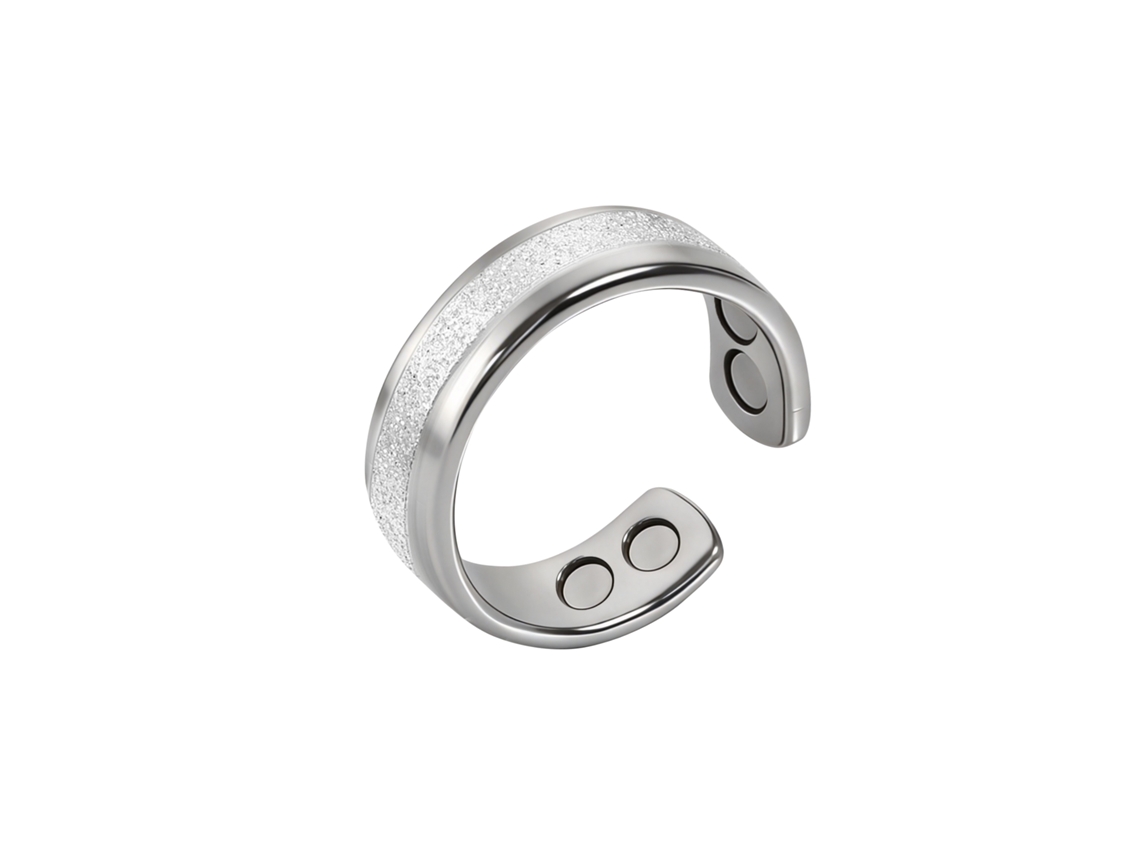 Anillo magnético de plata