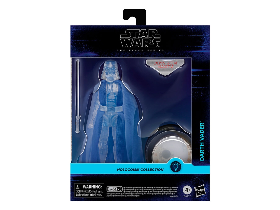 Figura de la colección Holocomm de Star Wars Darth Vader de 15 cm de Hasbro