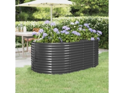 Canteiro Elevado Jardim 175x100x68 Aã§o Vestido Con Pã³ Antracita Dkd Home Decor