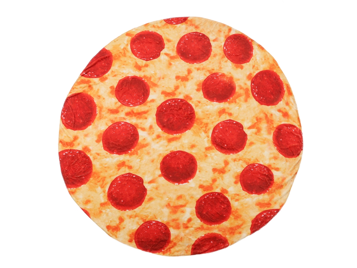 Manta De Franela Suave Con Estampado De Pizza, Divertida Para Adultos Y Niños, Manta Suave Y Cómoda.