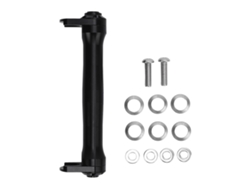 Barra De Extensión Telescópica Plegable De Aluminio Negro Para Ruedas De Bicicleta Para Modificación.