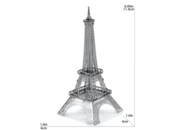 Rompecabezas de metal 3D Chrui para maqueta de la Torre Eiffel