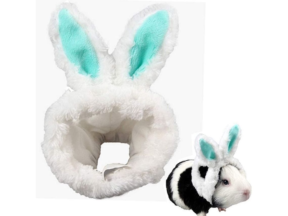 Sombrero con orejas de gato ajustables para hámster, gato, ratón y otros animales. Accesorio suave para la cabeza.