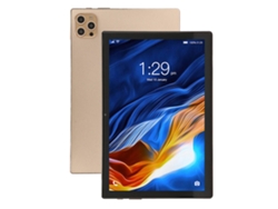 Tableta de 10.1 pulgadas con 6 GB de RAM, 128 GB de ROM, pantalla IPS, wifi y sistema Android 12. Dorado claro.