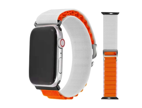 Correa Alpine G-Hook Ajustable Apple Watch Series 5 40Mm Blanco y Naranja