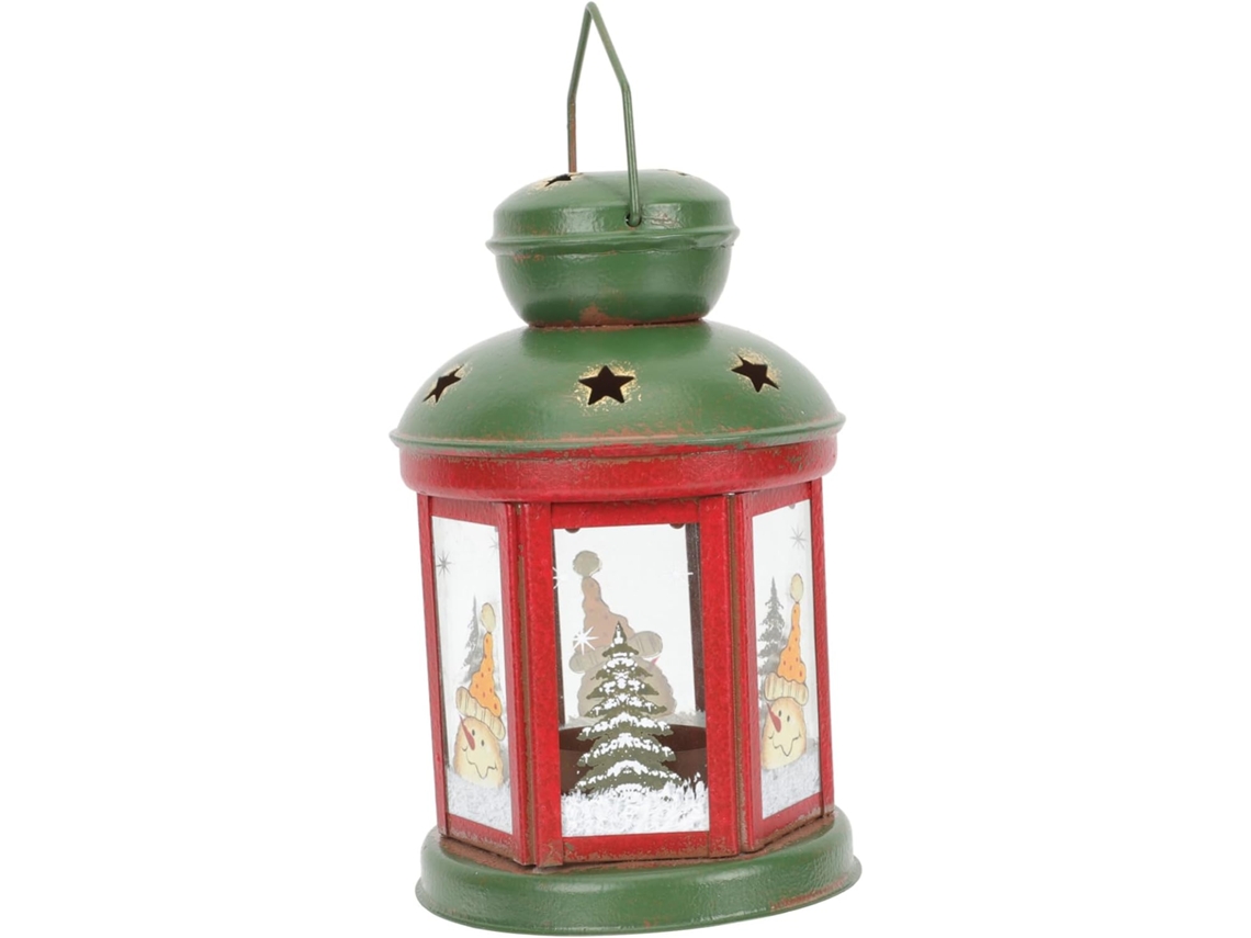 2 Piezas De Adornos Navideños: Velas, Faroles, Portavelas Colgantes.