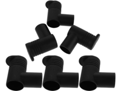 Conector Plástico Negro Tendedero Juego 6 Piezas Ángulo Recto 90° Compatible Tendederos Independientes Montaje