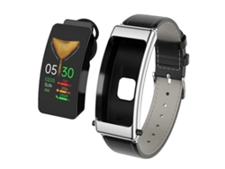 Reloj inteligente K50 de 1.08 pulgadas con correa de cuero extraíble, resistencia al agua IP67 y compatibilidad con llamadas Bluetooth. Ly Ebike