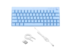 Teclado Mecánico Inalámbrico Con 3 Modos, 64 Teclas, Interruptores Rgb Azules, Botón De Control N-key Rollover Y Puerto Usb-c.