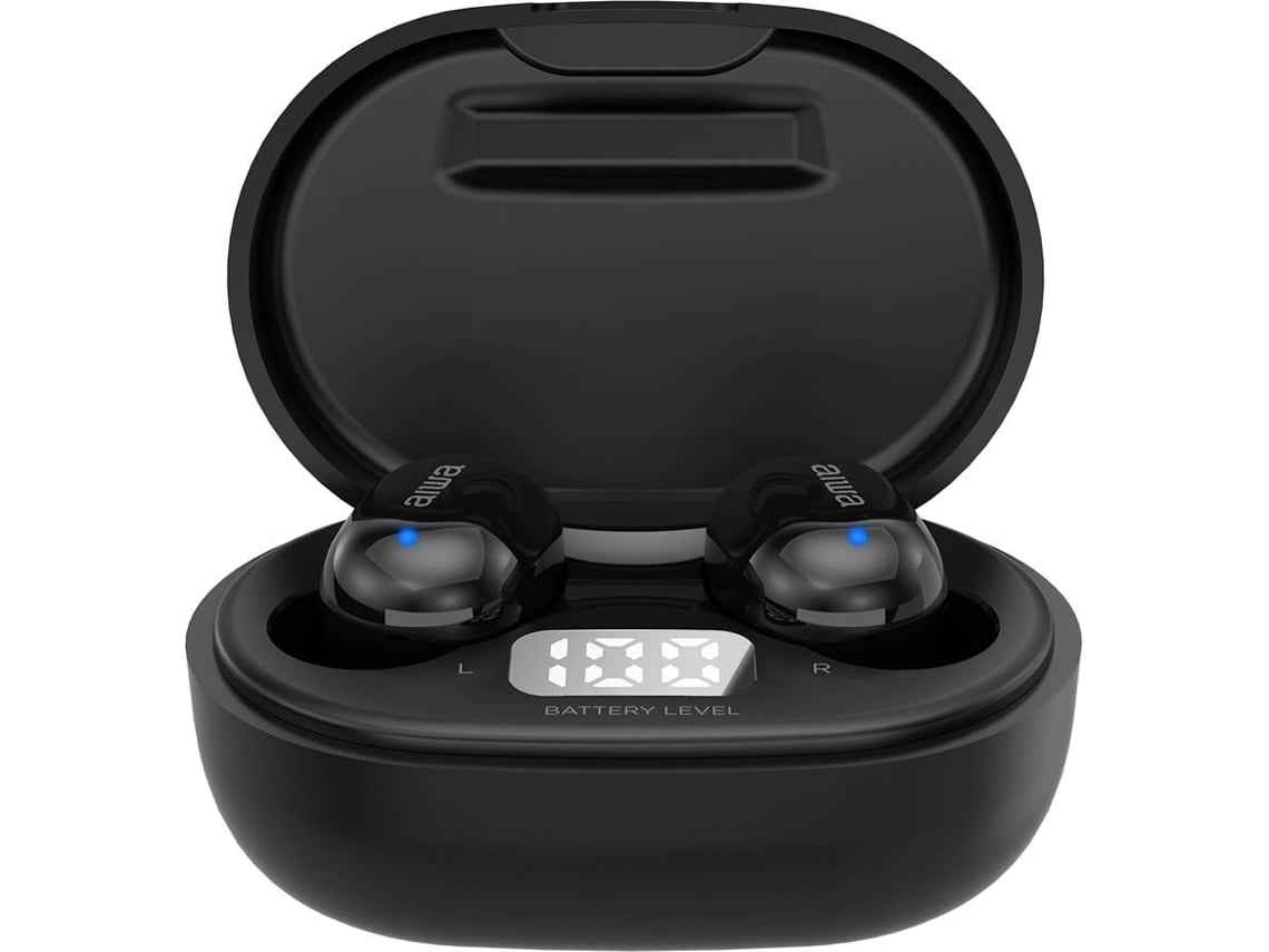 Auriculares Bluetooth True Wireless AIWA Ebtw-150Bk (In Ear - Micrófono - Negro)