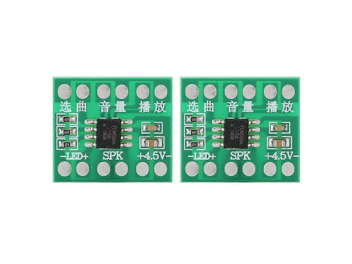 2 módulos DIY con 38 chips musicales y volumen ajustable para timbre inteligente, juguete musical, accesorio Chennnls