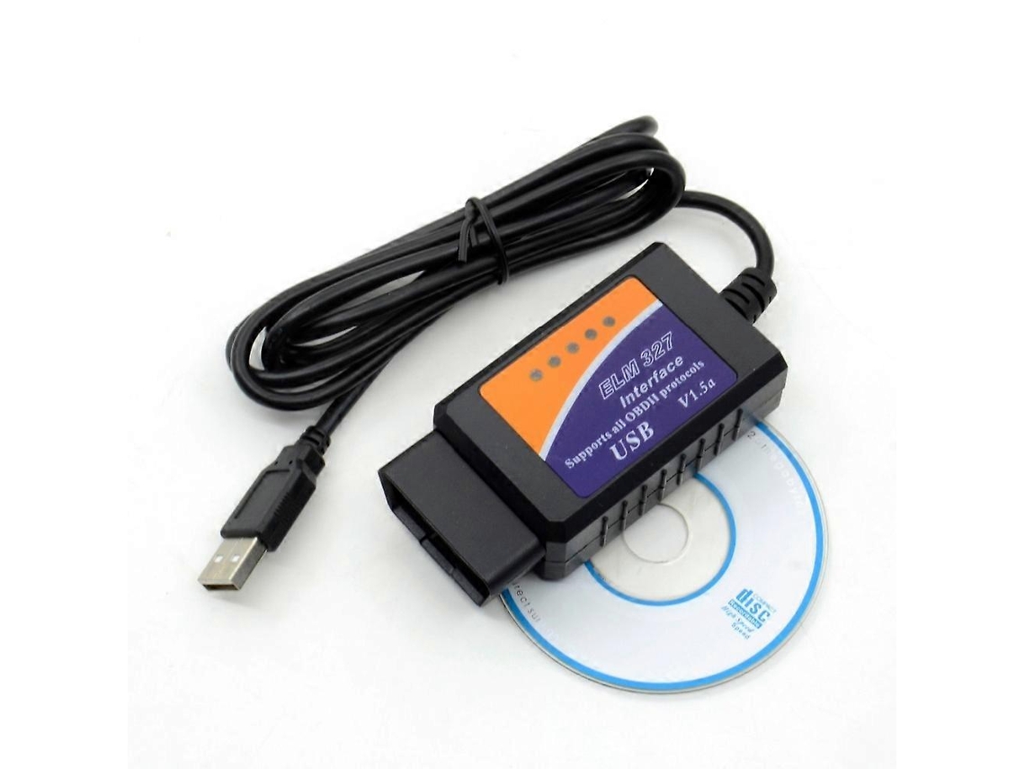 Herramienta De Diagnóstico Automotriz Usb Elm327 Obdii Para Computadora Portátil/pc (negra)