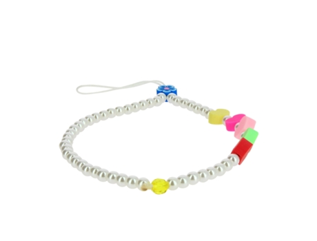 Joya para Teléfono Pulsera 25cm Colección Lovely Blanco AVIZAR