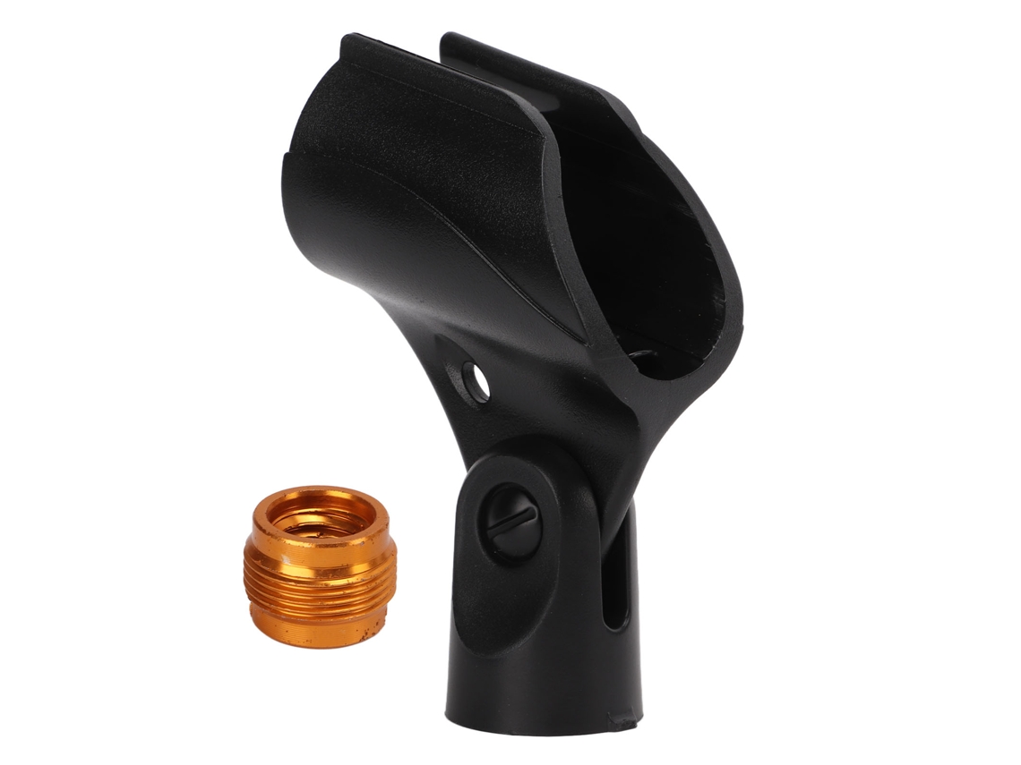 Soporte de micrófono ajustable de plástico con adaptador de trípode con clip JD 12 para micrófono inalámbrico