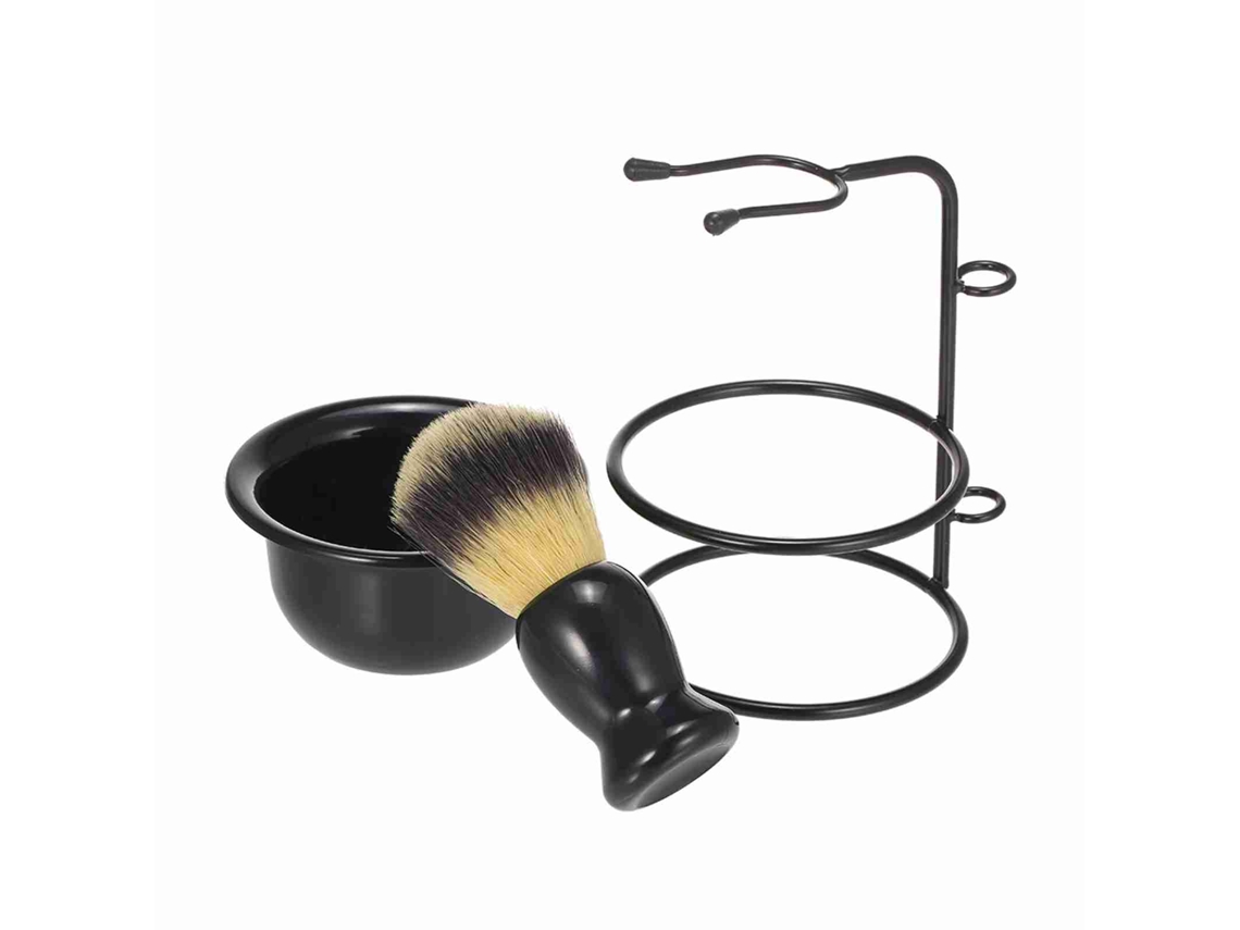 2026 set de Suporte e Copo para Barbear com Brocha de Metal e Plástico Ferramentas de Barbear para Homens