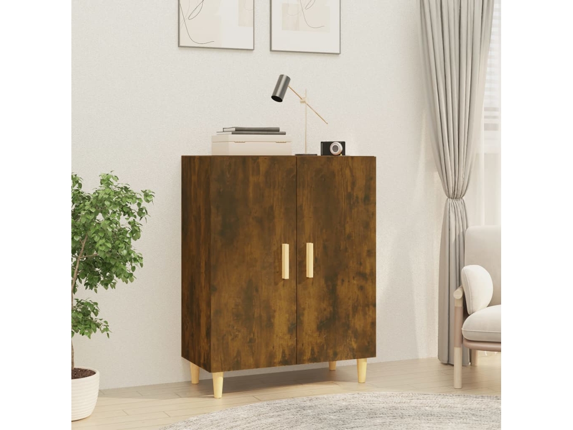 Lovely Home Aparador 70X34X90 Cm Madera Procesada Color Roble Ahumado