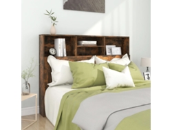 Mueble Cabecero Color Roble Ahumado 140x19x103,5 Cm