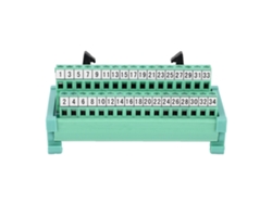 Módulo De Transferencia Plc Idc-34p, Conector De Bloque De Terminales Para Riel Din De 35 Mm, Suministros Eléctricos.
