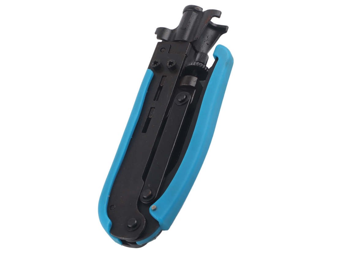 Herramienta De Compresión Ajustable, Mango Cómodo, Pequeña Y Portátil Para Crimpar Cables Coaxiales Rg59.