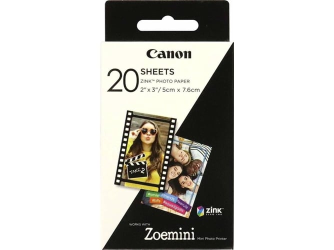 Papel fotográfico CANON Zoemini 20 hojas