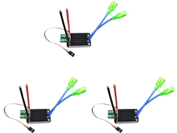 3 Unidades Impermeables De 12v-24v, Controlador Remoto Bidireccional De Alta Potencia Con Escobillas Esc Para Coches Y Barcos.