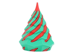 Rebe-juguete De Cono Espiral Impreso 3d Escultura Pirámide Passthrough Pla Para Entretenimiento Decoración Rojo Y Verde