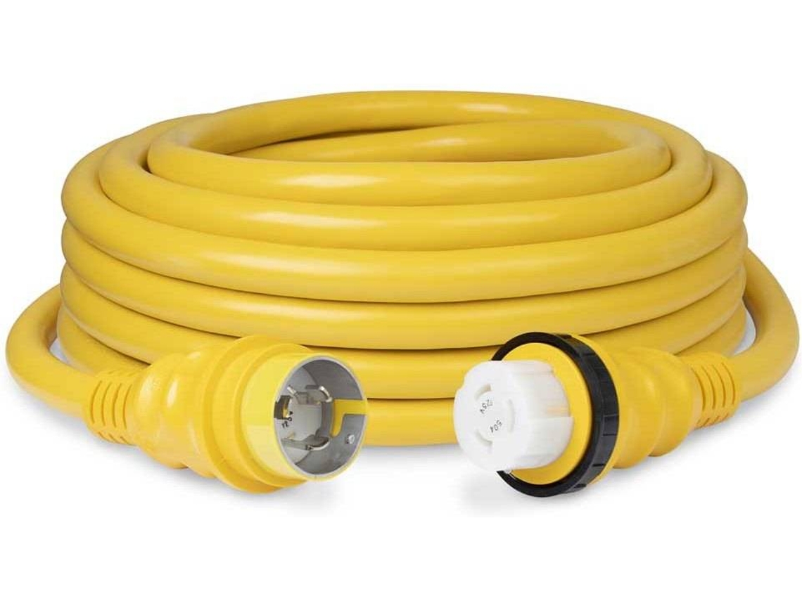 Cabo MARINCO Powercord Cordset 50 A 125V Amarillo
