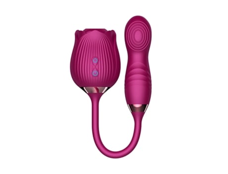 Vibrador de masaje de succión de rosa multifrecuencia para mujer (púrpura) YIZHOOD