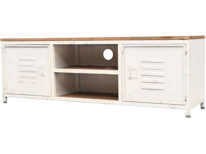 Mueble para TV VIDAXL Blanco Metal (120x30x40 cm )