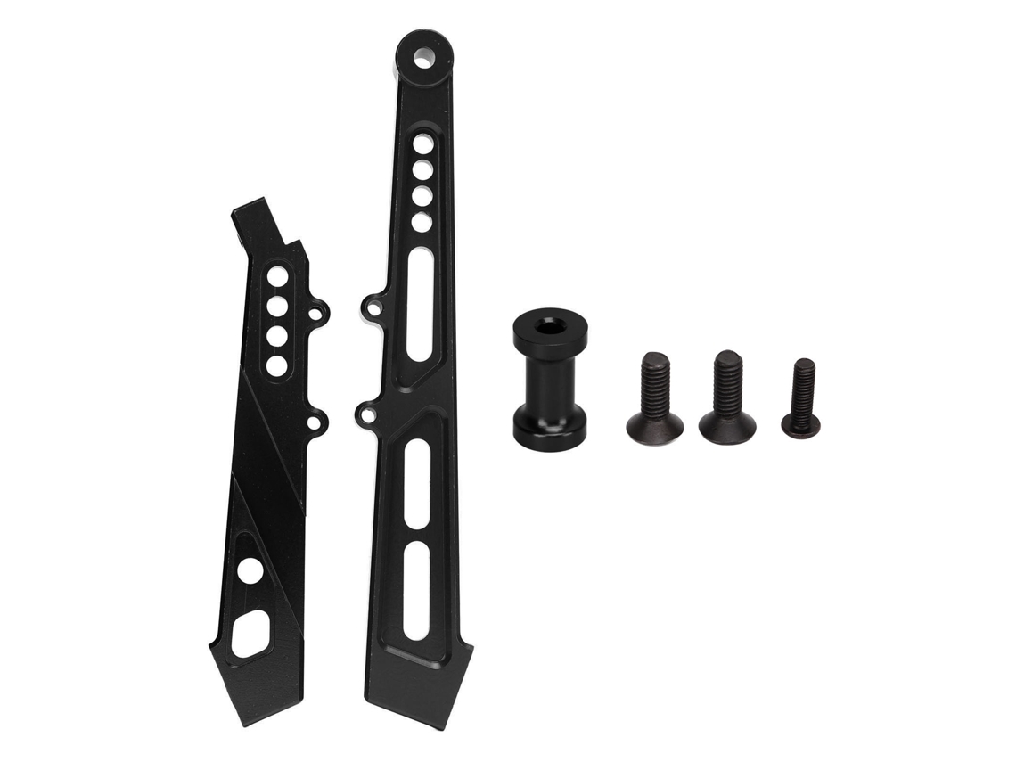 Soporte De Chasis Delantero Y Trasero Profesional De Aleación De Aluminio Para Coche Rc Arrma 1/7 1/8 Negro