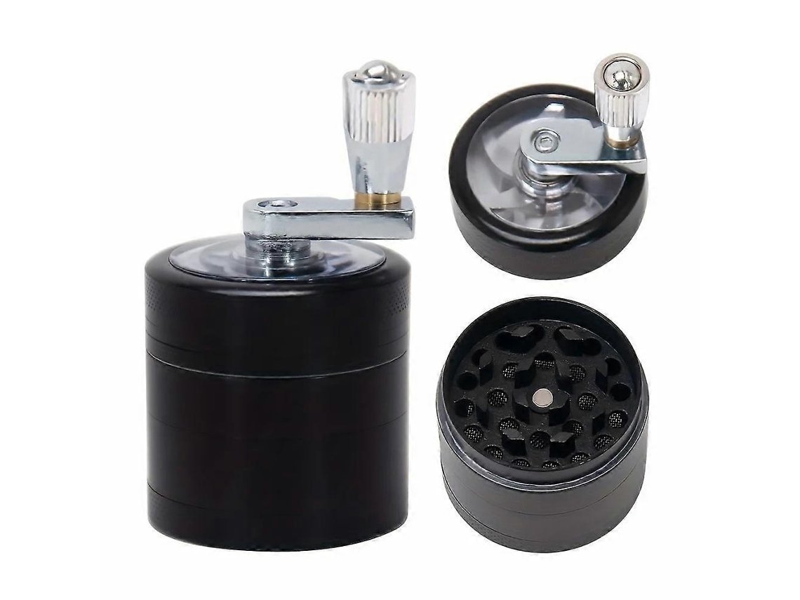 Molinillo De Nuez Y Especias Duros Para Nuez Moscada Jengibre Sal Y Pimienta Herramienta Manual Acero Inoxidable Smtx Negro