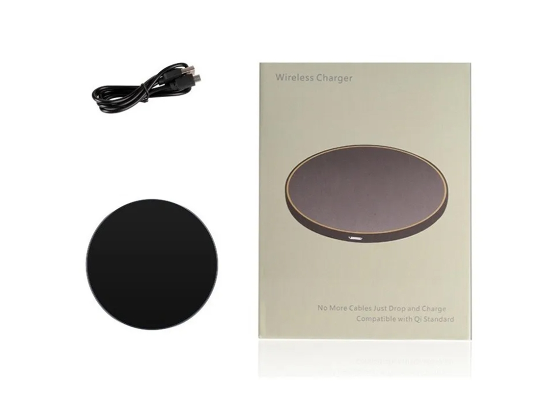 Base De Carga Inalámbrica Rápida Max 10w Para Teléfonos Móviles Iphone Huawei Negro